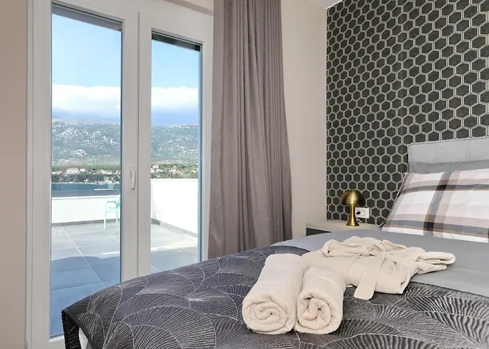 Wave Of Mit Meerblick, Beheiztem Pool Und Direktem Strandzugang - Familienfreundlich, 4 Sz, Rovanjska